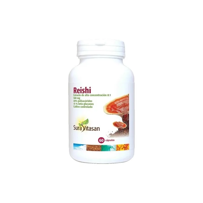Sura Vitas Sura Vitas Reishi 500 Milligrams 60 Vegetable Capsules