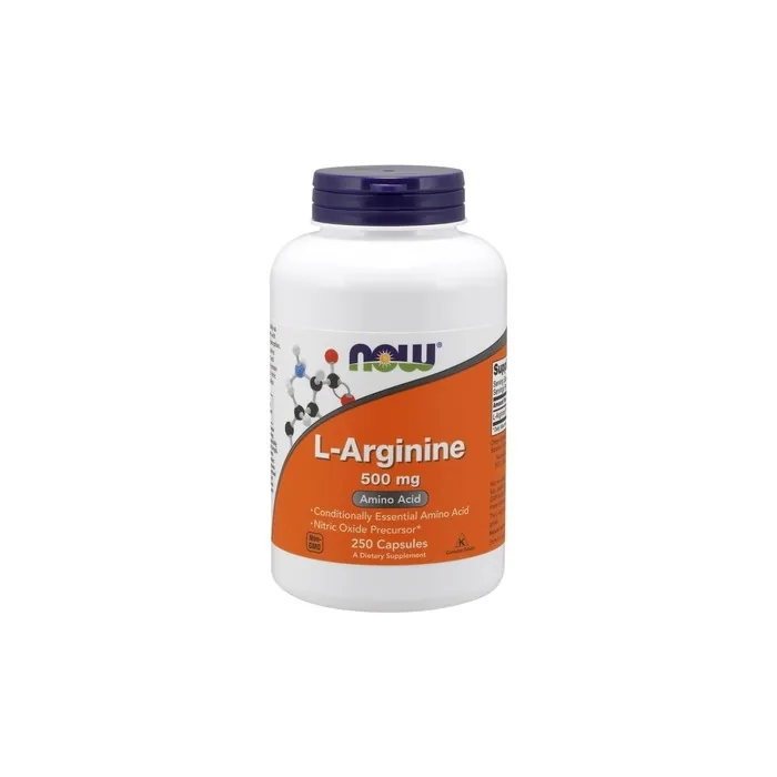 NOW Foods L-Arginine Dietary Supplement 500mg 250 Capsules