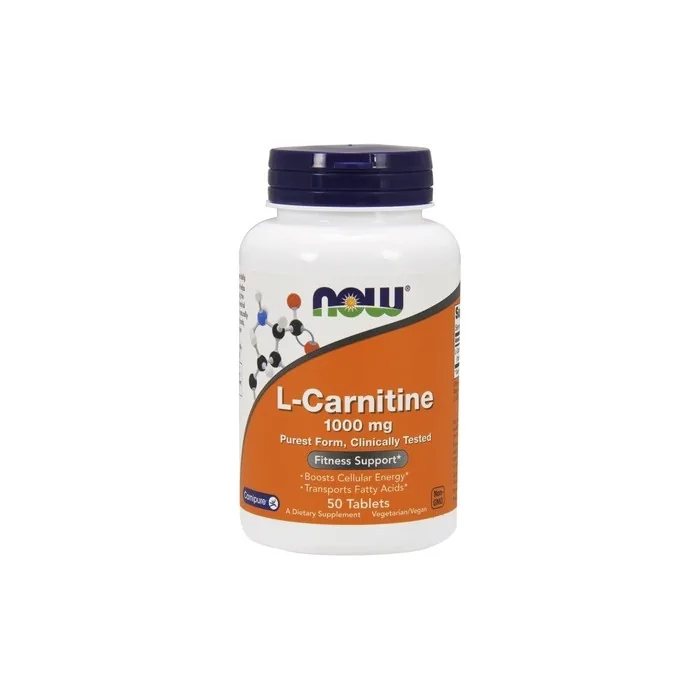 NOW Foods L-Carnitine 1000mg Supplement 50 Tablets