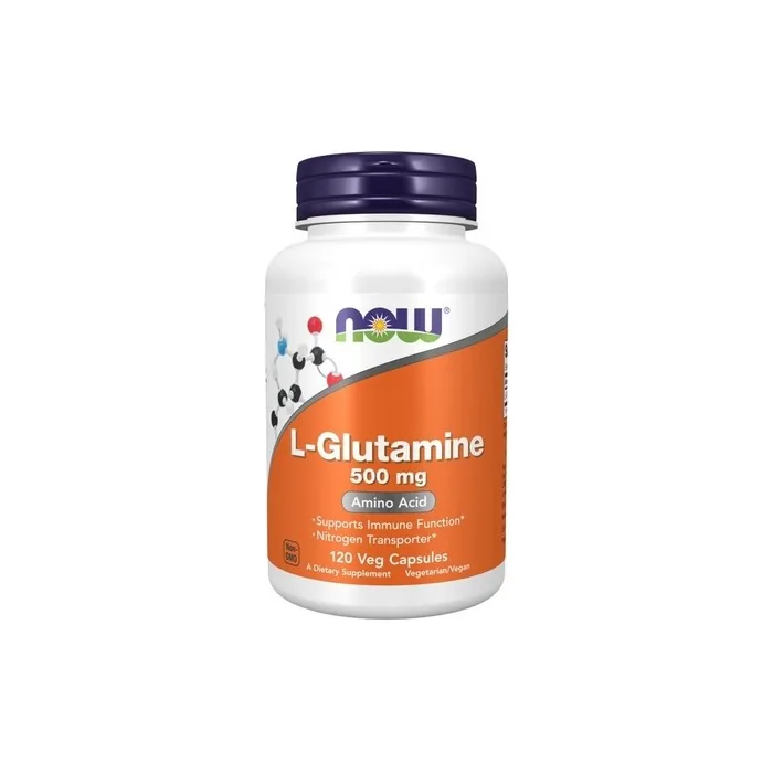NOW Foods L-Glutamine 500mg 120 Vegetarian Capsules