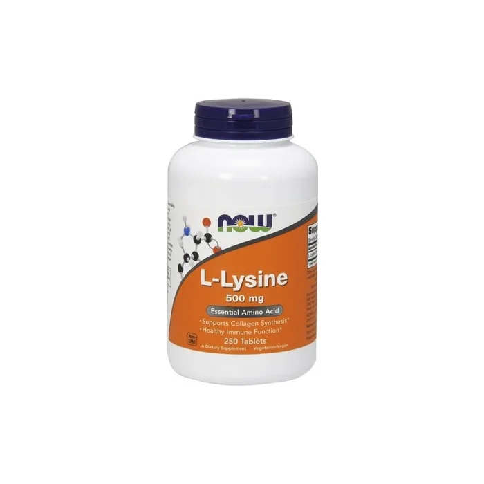 NOW Foods L-Lysine 500mg Supplement 250 Tablets