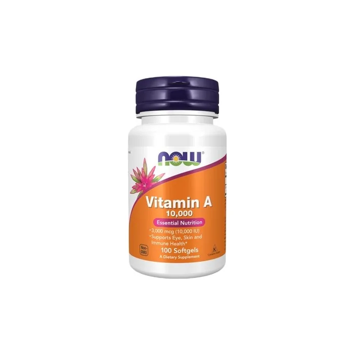 NOW Foods Vitamin A 10,000 IU Softgels 100 Count