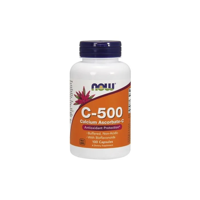NOW Foods Vitamin C 500mg Calcium Ascorbate 100 Capsules