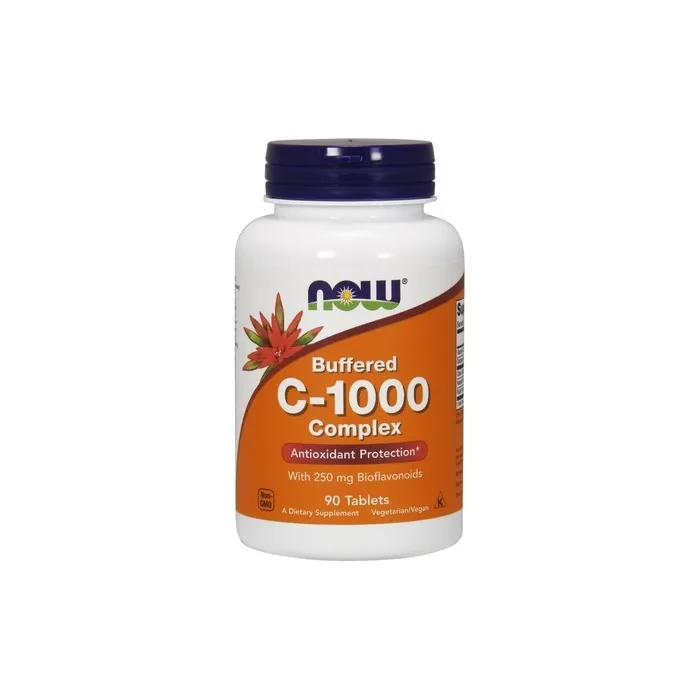 NOW Foods Vitamin C-1000 Complex Buffered with 250mg Bioflavonoids 90 Tablets