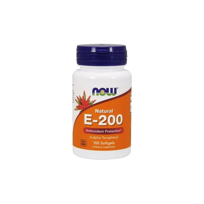 NOW Foods Vitamin E 200 Natural Softgels 100 Count