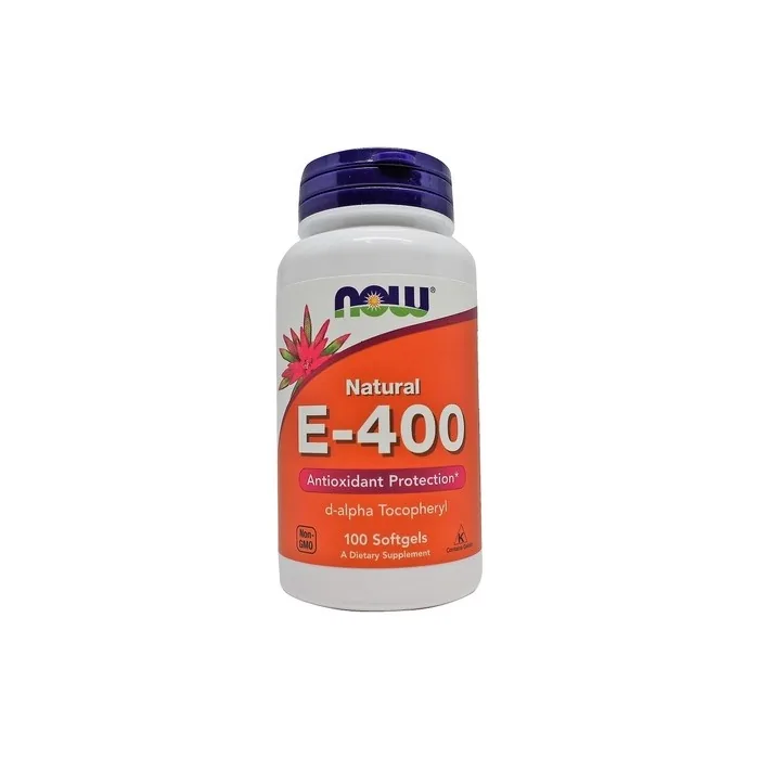NOW Foods Vitamin E 400 Natural Softgels 100 Count