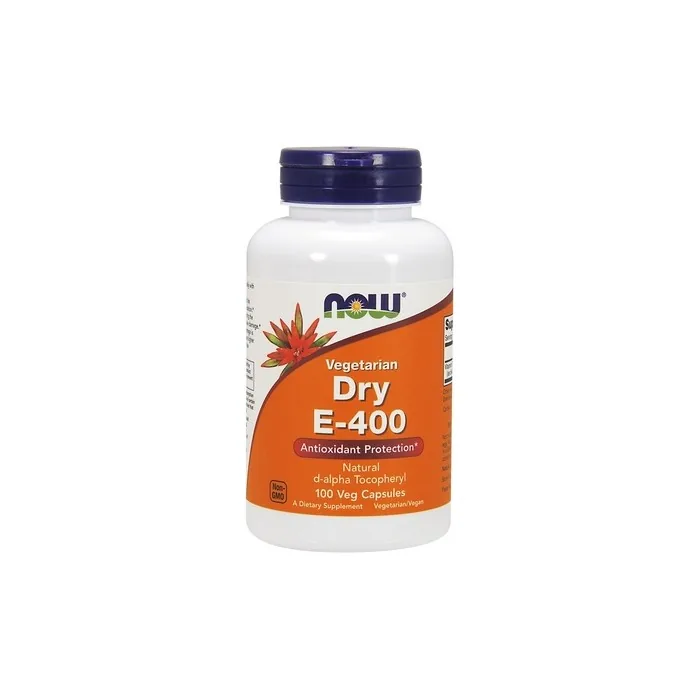 NOW Foods Vitamin E 400 IU Dry Vegetarian Capsules 100 Count