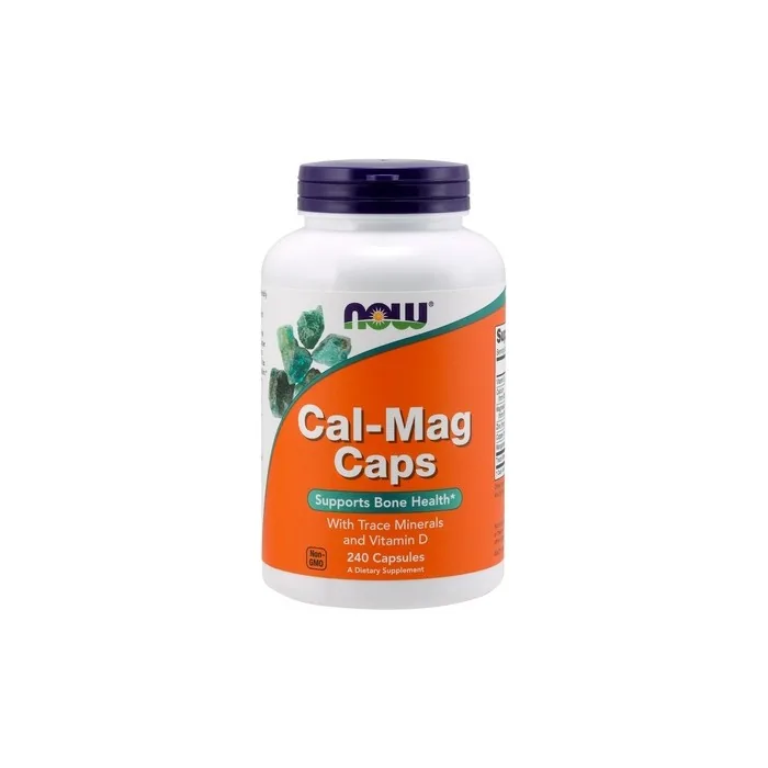 NOW Foods Cal-Mag Caps Dietary Supplement 240 Capsules