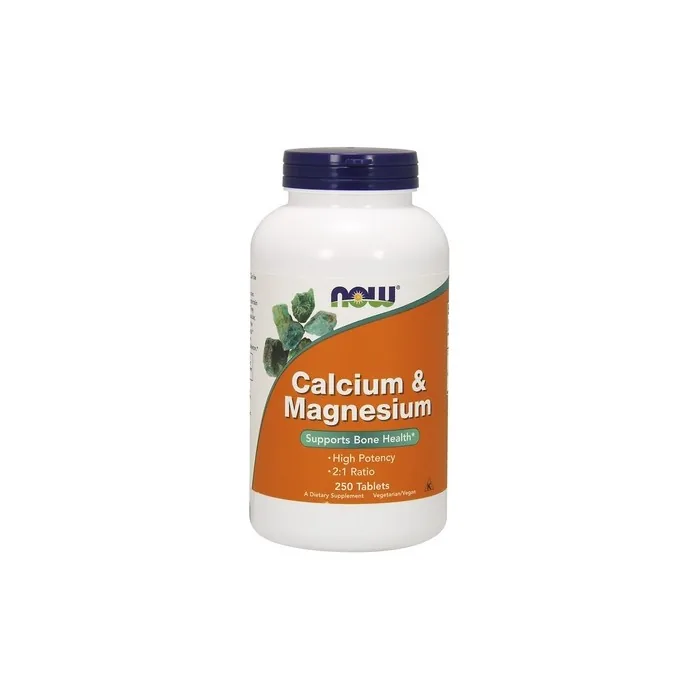 NOW Foods Calcium & Magnesium Supplement 250 Tablets
