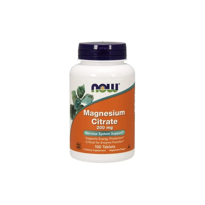 NOW Foods Magnesium Citrate 200mg - 100 Tablets