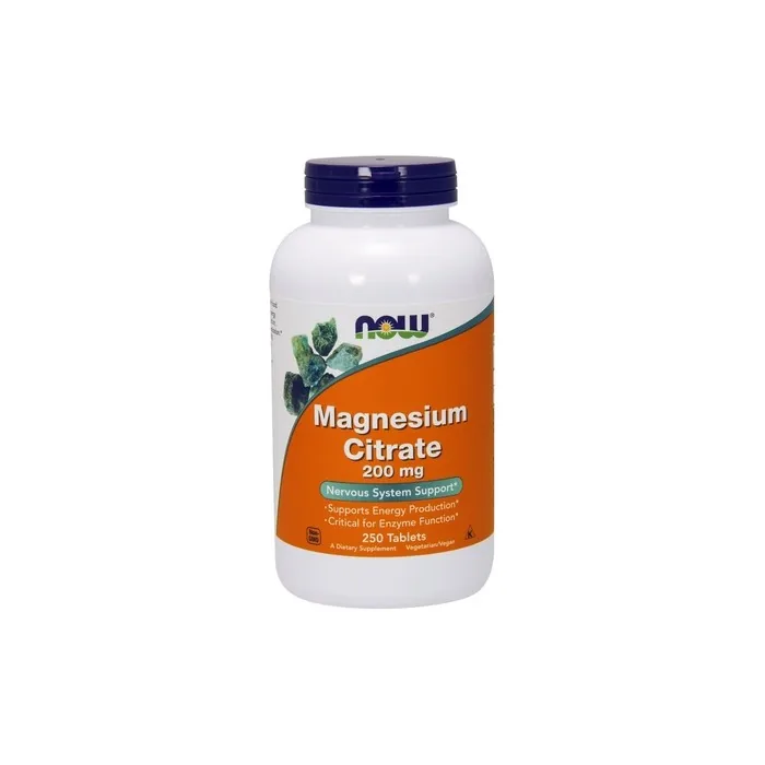 NOW Foods Magnesium Citrate 200mg - 250 Tablets