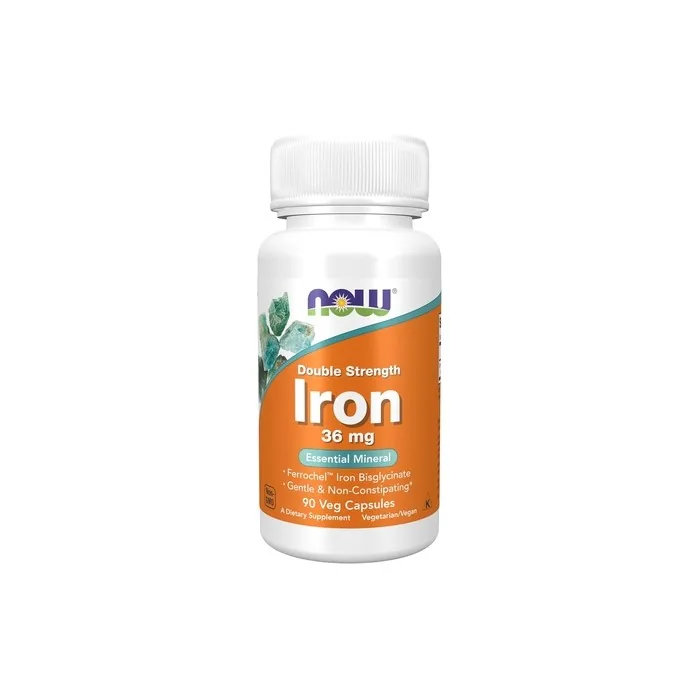Now Supplements Iron 36mg Double Strength Non-Constipating Essential