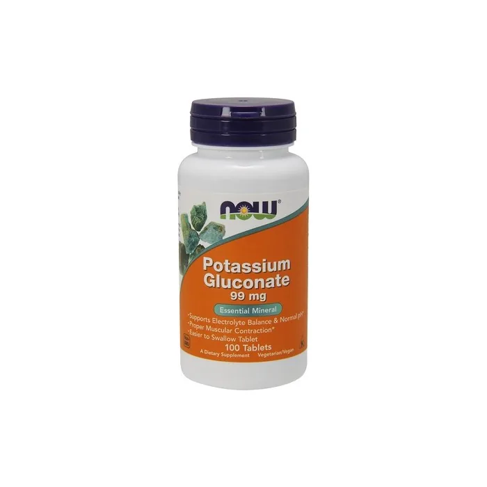 NOW Foods Potassium Gluconate 99mg - 100 Tablets