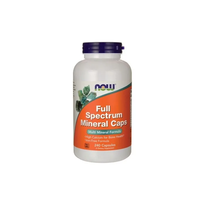 NOW Foods Full Spectrum Minerals Iron-Free 240 Capsules
