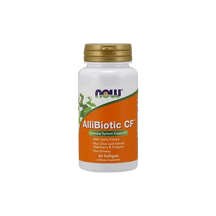 NOW Foods AlliBiotic CF Dietary Supplement 60 Softgels