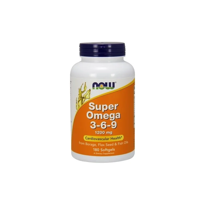NOW Foods Super Omega 3-6-9 1200mg Softgels - 180 Count