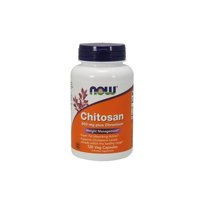 NOW Foods Chitosan 500mg Plus Chromium 120 Vegetarian Capsules