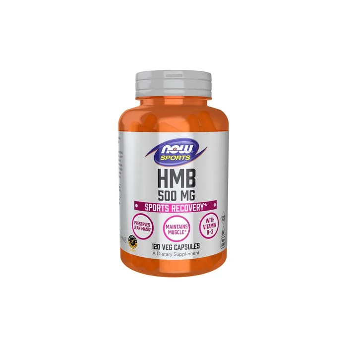 NOW Foods HMB 500mg Vegetable Capsules - 120 Count
