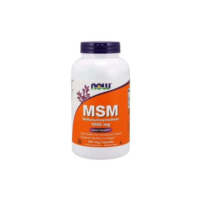 NOW Foods MSM Methylsulphonylmethane 1000mg 240 Vegetable Capsules