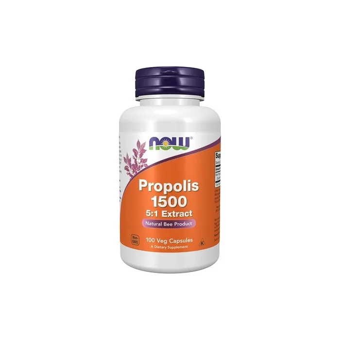 Now Foods Propolis Bee Resin 5:1 Extract 1500mg 100 Capsules