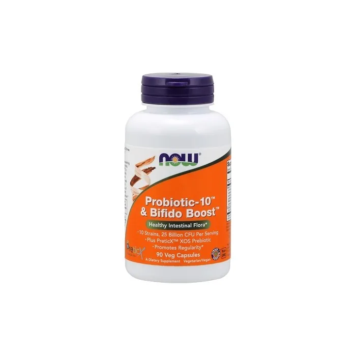 NOW Foods Probiotic-10 & Bifido Boost 90 Vegetarian Capsules