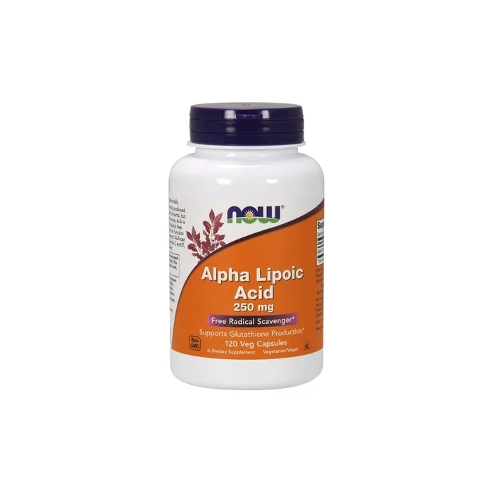 NOW Foods Alpha Lipoic Acid 250mg Vegetarian Capsules - 120 Count