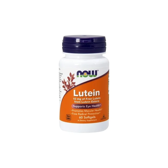 NOW Foods Lutein 10mg Softgels 60 Count