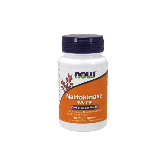 NOW Foods Nattokinase 100mg 60 Vegetarian Capsules