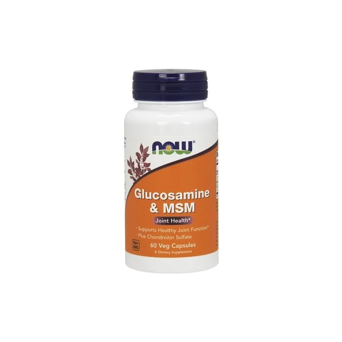 NOW Foods Glucosamine and MSM Supplement 60 Vegetarian Capsules