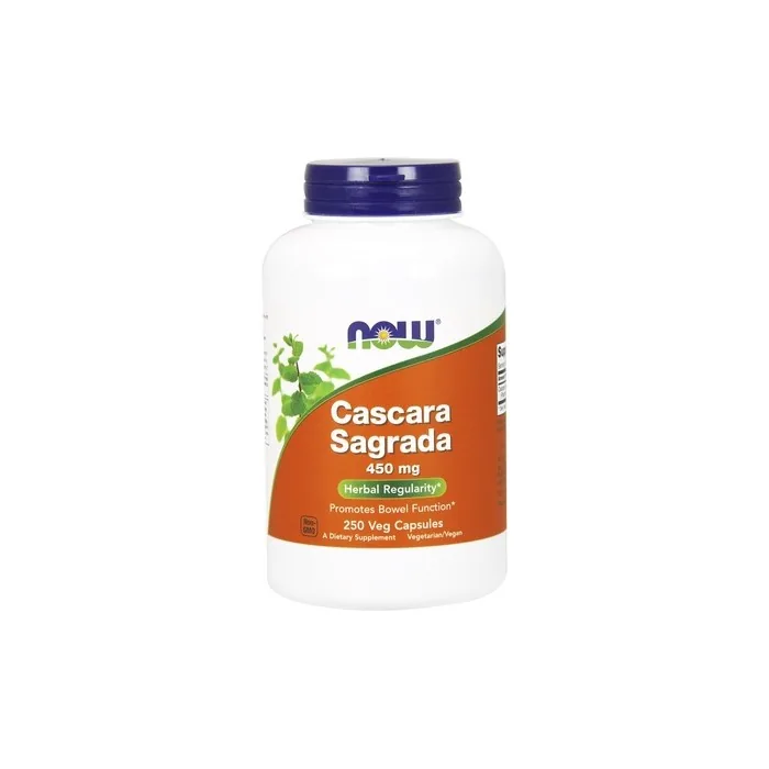 NOW Foods Cascara Sagrada 450mg 250 Vegetable Capsules