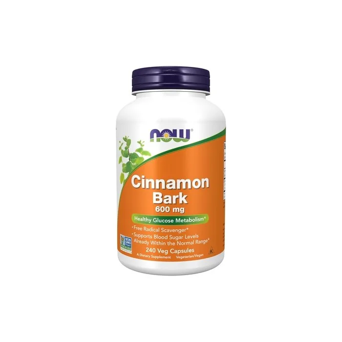 Now Foods Cinnamon Bark 600mg Non-GMO Project Verified Supplement