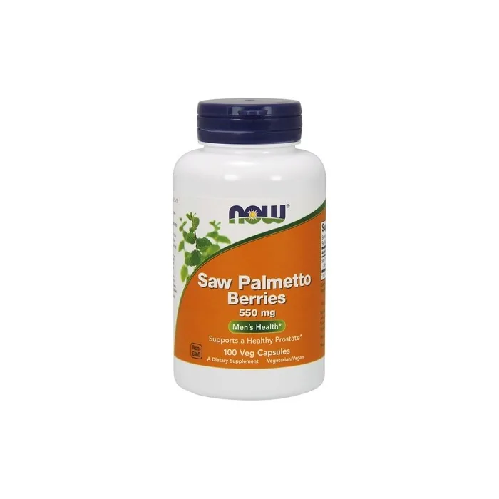 NOW Foods Saw Palmetto Berries 550mg - 100 Vegetarian Capsules