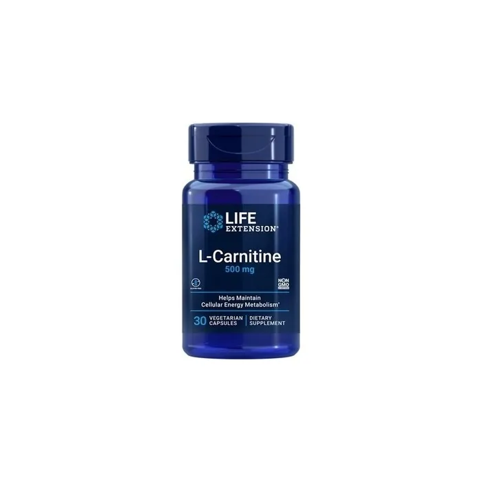 Life Extension L-Carnitine 500mg Vegetarian Capsules 30 Count