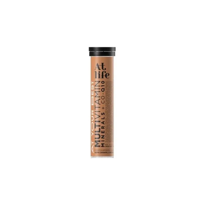 At Life Multivitamin + Minerals + Coenzyme Q10 20 Effervescent Tablets