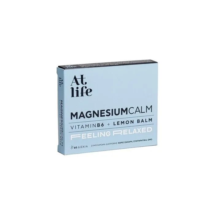 Atlife Magnesium Calm With Vitamin B6 And Lemon Balm 60 Capsules