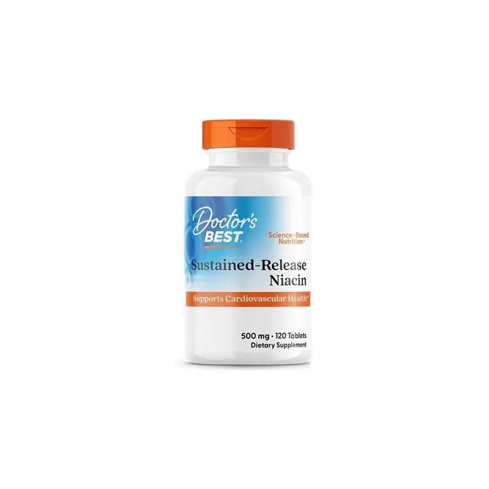 Doctor's Best Sustained-Release Niacin 500mg - 120 Tablets