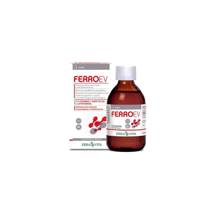 Erba Vita Ferro Ev Fluid Iron Supplement 250 Ml