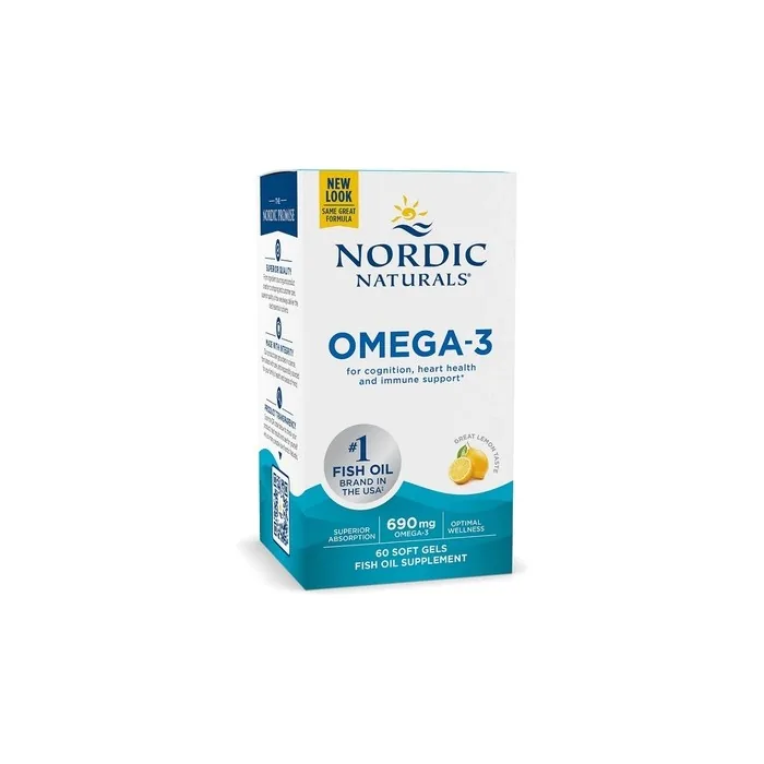Nordic Naturals Omega-3 Lemon 690mg 60 Softgels