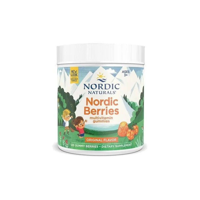 Nordic Naturals Nordic Berries Multivitamin Original Flavor 120 Gummy Berries