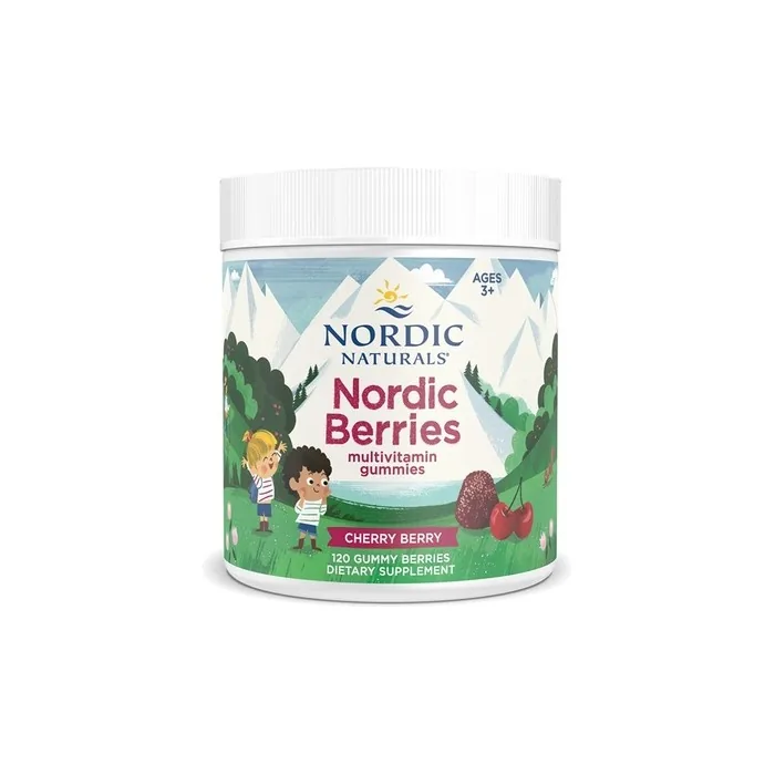 Nordic Naturals Nordic Berries Multivitamin Cherry Berry 120 Gummy Berries