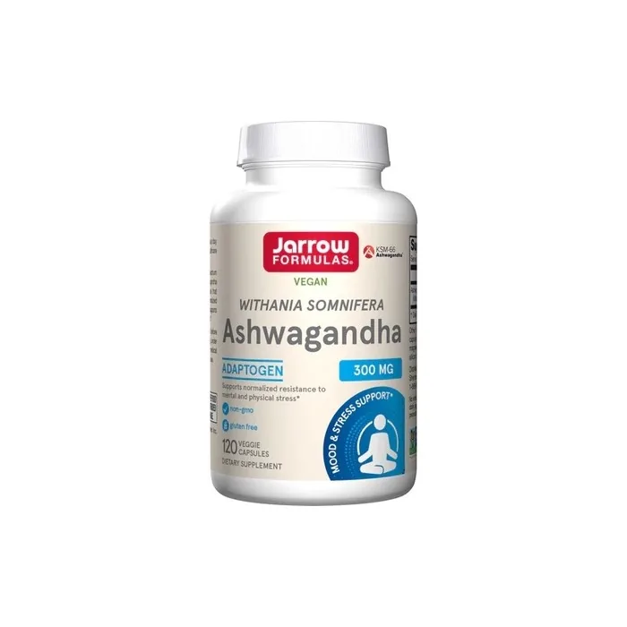 Jarrow Formulas Ashwagandha 300mg Vegetarian Capsules 120 Count
