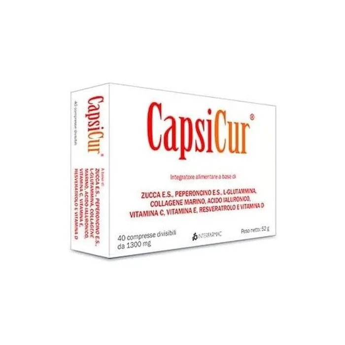 Interfarmac Capsicur Gluten-Free Dietary Supplement 40 Tablets