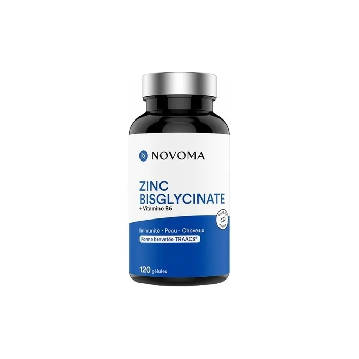 Novoma Zinc Bisglycinate Dietary Supplement 120 Capsules