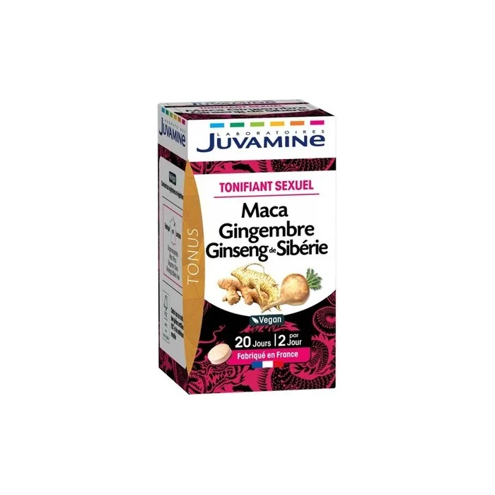 Juvamine Maca Ginger Ginseng Dietary Supplement 40 Tablets