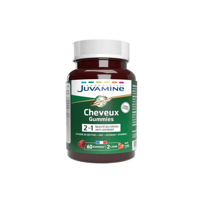 Juvamine 2-In-1 Hair Gummies for Hair Beauty and Health - Antioxidant