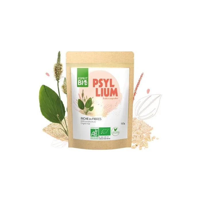 Esprit Organic Psyllium 150g Fiber for Intestinal Transit
