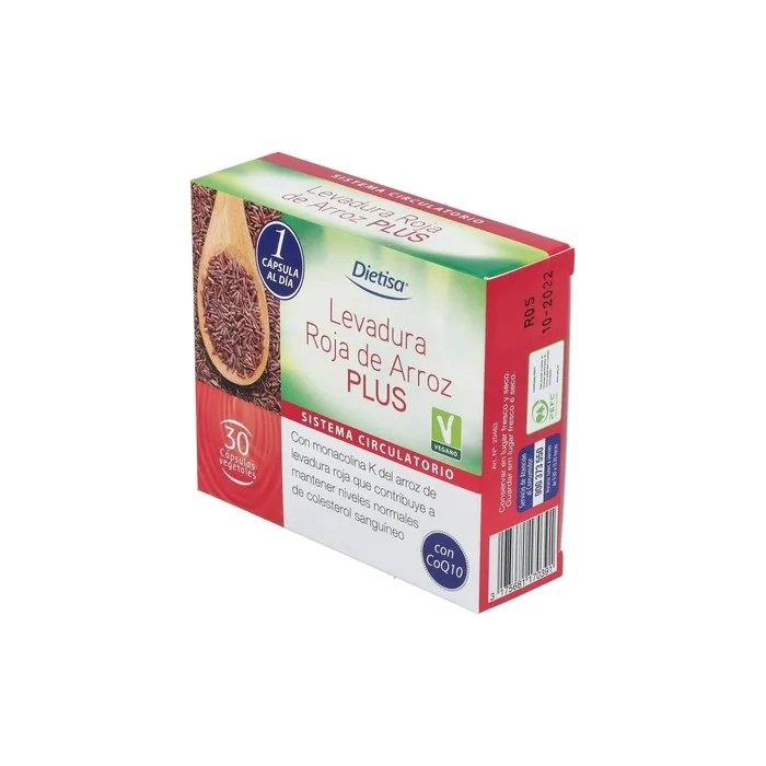 Dietisa Red Yeast Rice Plus 3% 30 Capsules - Pack of 2