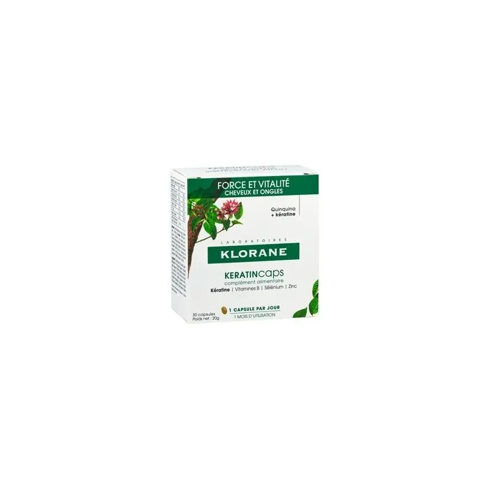 Klorane Keratincaps Strength And Vitality 30 Capsules For Hair Loss And Brittle Nails