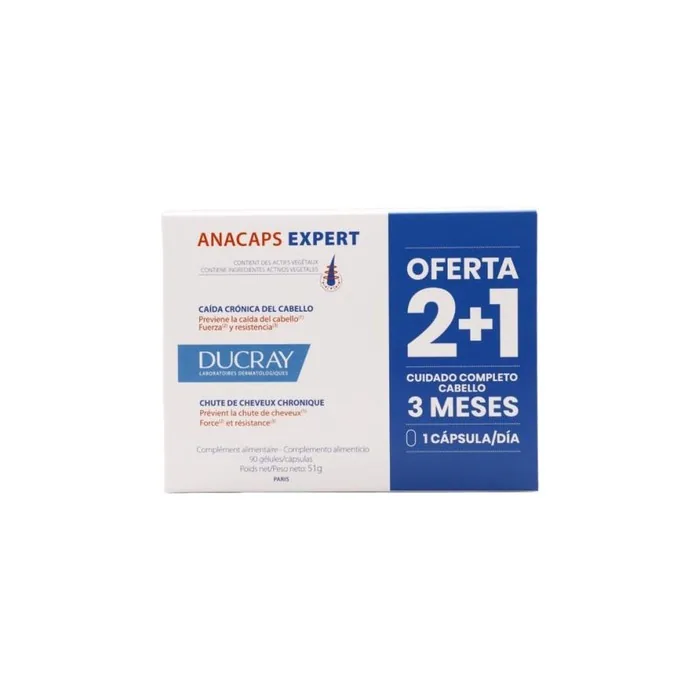 Ducray Anacaps Expert Dietary Supplement 90 Capsules