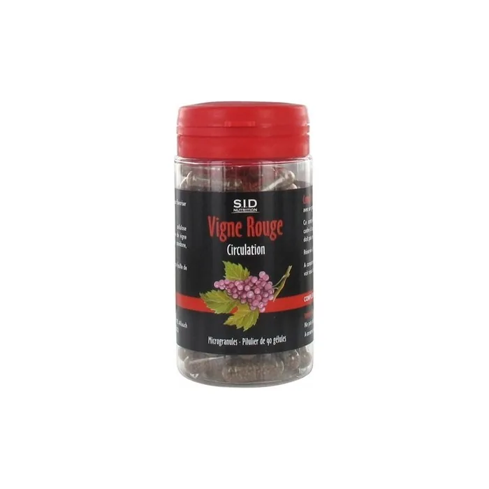 Sid Nutrition Blood Circulation Vigne Rouge Dietary Supplement 90 Capsules